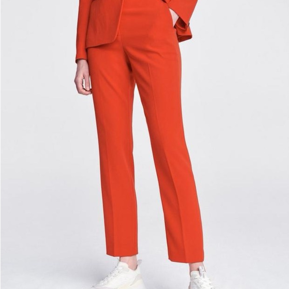 NWT rag & bone true red layla straight leg crepe pant